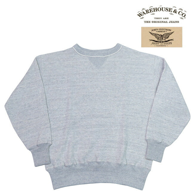 จอห์น กลัคโคว John Gluckow โดย WAREHOUSE เสื้อสเวตเตอร์คอวีฝึกซ้อม Naval แบบมี V-Gusset ไม่มีลาย JG-CS15