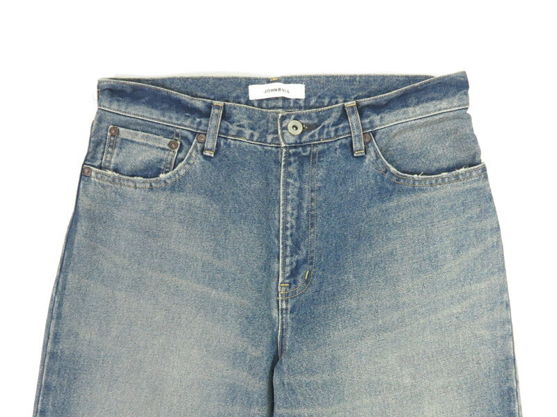 Johnbull JOHNBULL Jeans anchos de 5 bolsillos de denim 13.5 oz con corte ancho y cónico JM243P02-015