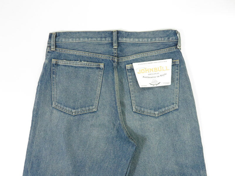 Johnbull JOHNBULL Jeans anchos de 5 bolsillos de denim 13.5 oz con corte ancho y cónico JM243P02-015
