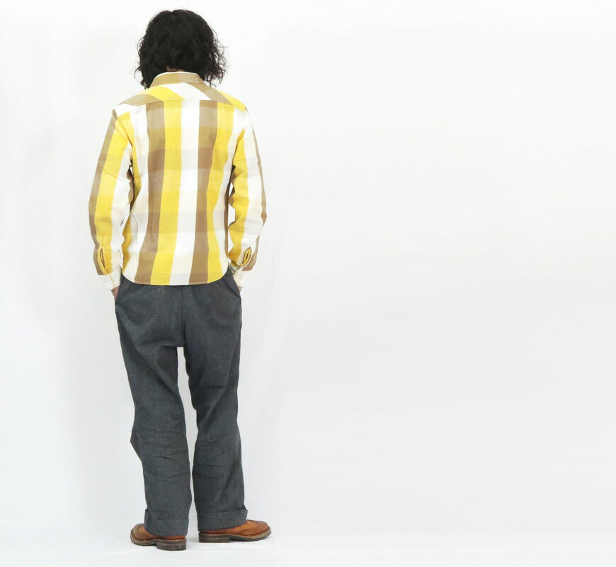 JELADO ジェラード 長袖 フランネル シャツ ショート丈 サイズS～XL Unionworkers Shirt Short チェック柄 JP02125