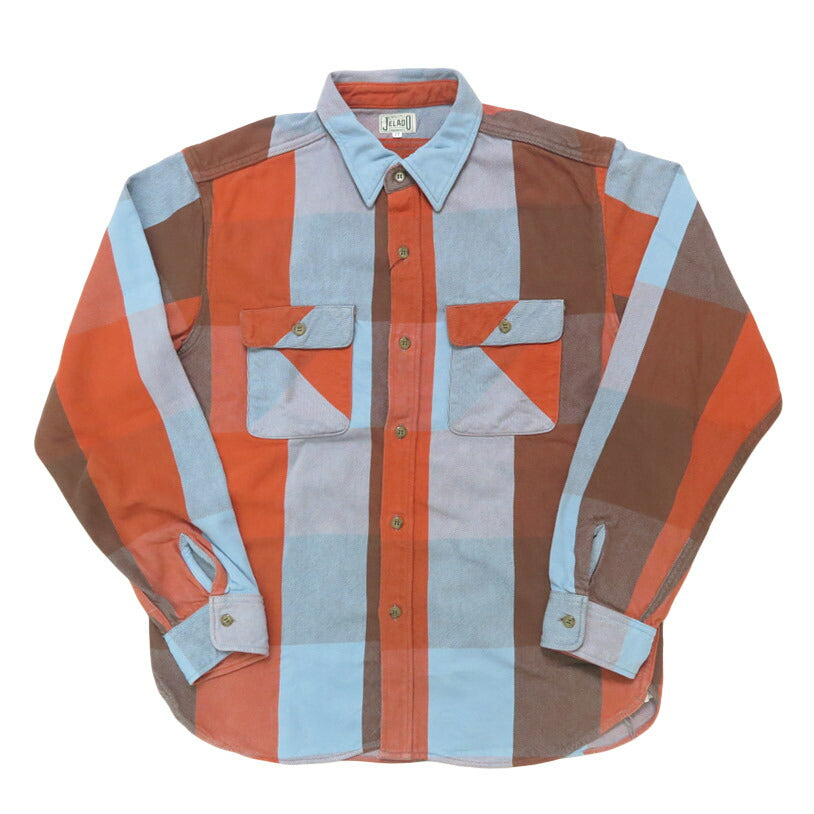 JELADO ジェラード 長袖 フランネル シャツ レギュラー丈  Unionworkers Shirt Regular チェック柄 JP12108