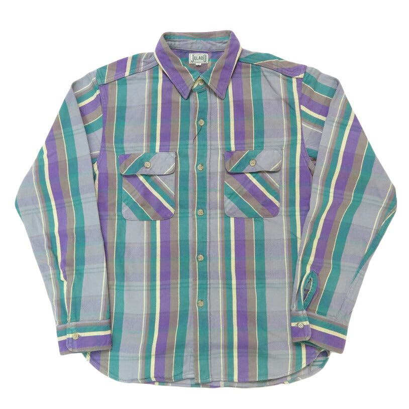 JELADO ジェラード 長袖 フランネル シャツ レギュラー丈  Unionworkers Shirt Regular チェック柄 JP12108