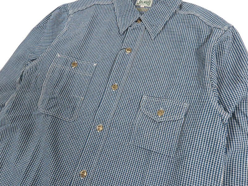 JELADO ジェラード 長袖 インディゴチェックスモーカーシャツ L/S Smoker Shirt JP21126【2026年春夏新作】