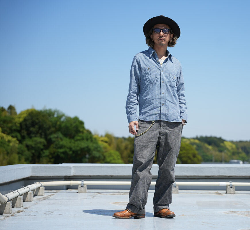 JELADO ジェラード 長袖 インディゴチェックスモーカーシャツ L/S Smoker Shirt JP21126【2026年春夏新作】