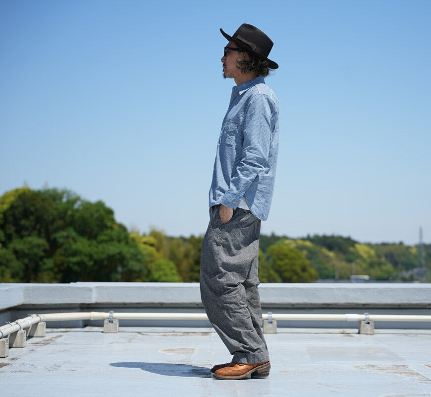 JELADO ジェラード 長袖 インディゴチェックスモーカーシャツ L/S Smoker Shirt JP21126【2026年春夏新作】