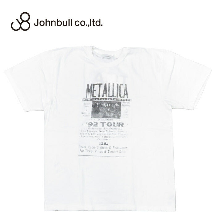 ジョンブル JOHNBULL ビッグシルエット 半袖 バンド Tシャツ METALLICA ENTER SANDMAN 1992 TOUR JT251C11