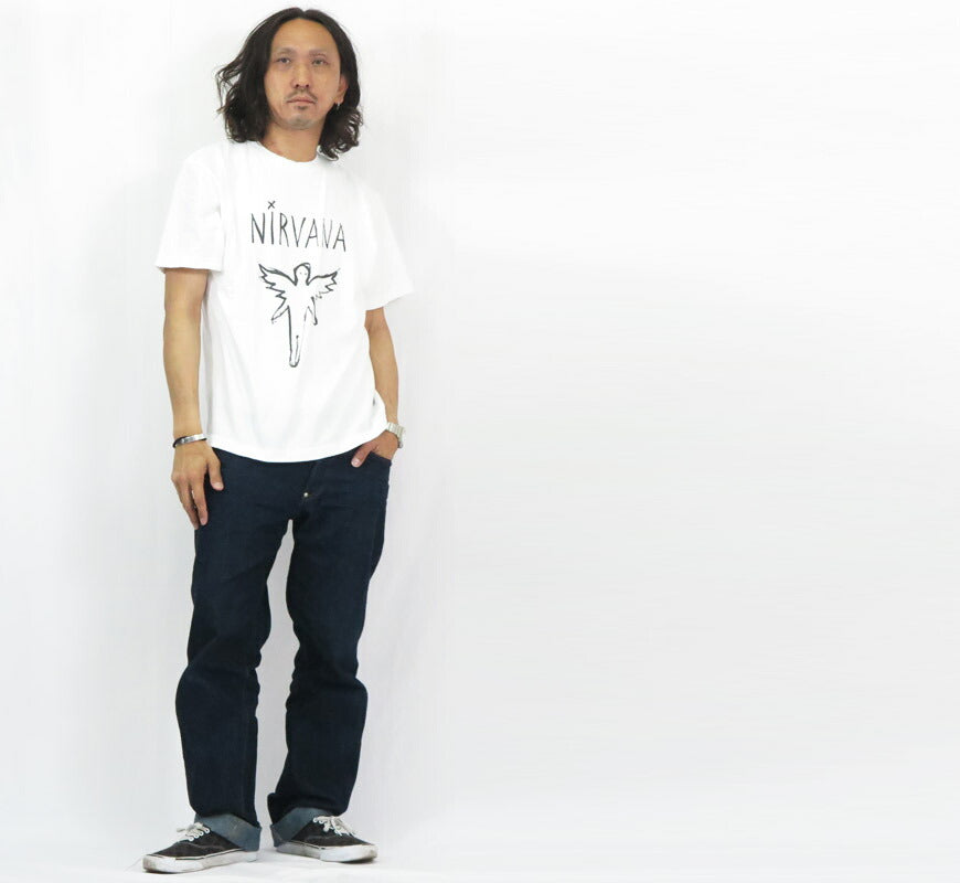 ジョンブル JOHNBULL เสื้อยืดแขนสั้นทรงบิ๊กซิลูเอท แบนด์ NIRVANA IN UTERO JT251C15