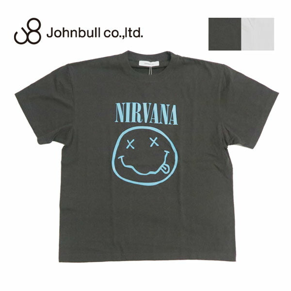ジョンブル JOHNBULL เสื้อยืดแขนสั้นภาพศิลปิน NIRVANA SMILEY นิร์วานา เสื้อวง JT261C44【คอลเลกชันฤดูใบไม้ผลิ/ฤดูร้อน 2026】