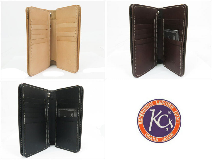 KC'S ケーシーズ Leather Long Billfold Wallet Eleanor Cowhide Cow