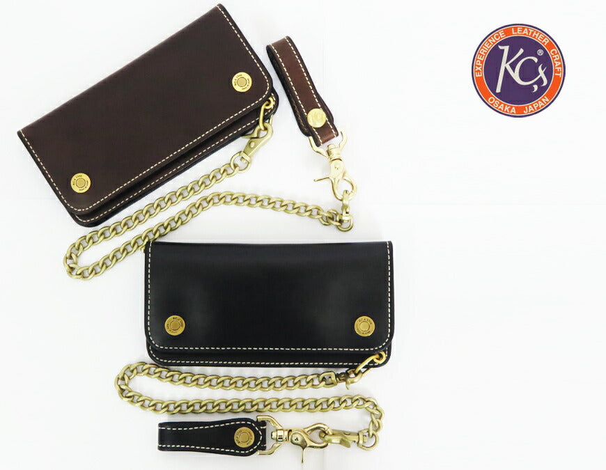 KC's KC's Long Trucker Chain Wallet HORWEEN Chromexcel Leather KMW043A