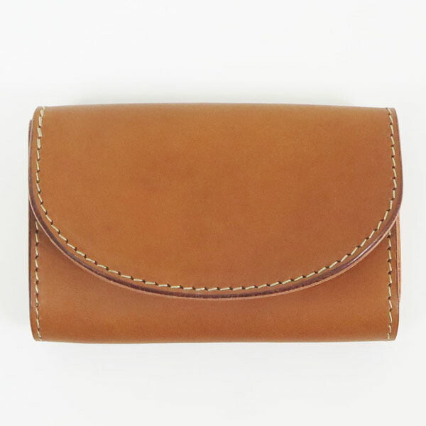 ART BROWN アートブラウン Italienisches Vacchetta-Leder Druckknopf Visitenkartenetui Kartenetui Rindsleder LGF00006AB【2026年春夏新作】