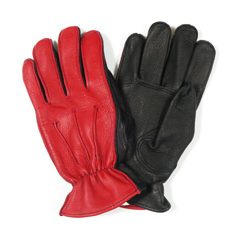ラングリッツレザーズ Langlitz Leathers ถุงมือสำหรับทุกฤดู หนังแพะ/หนังกวาง ไม่มีซับ ถุงมือสำหรับขี่มอเตอร์ไซค์ Churchill glove