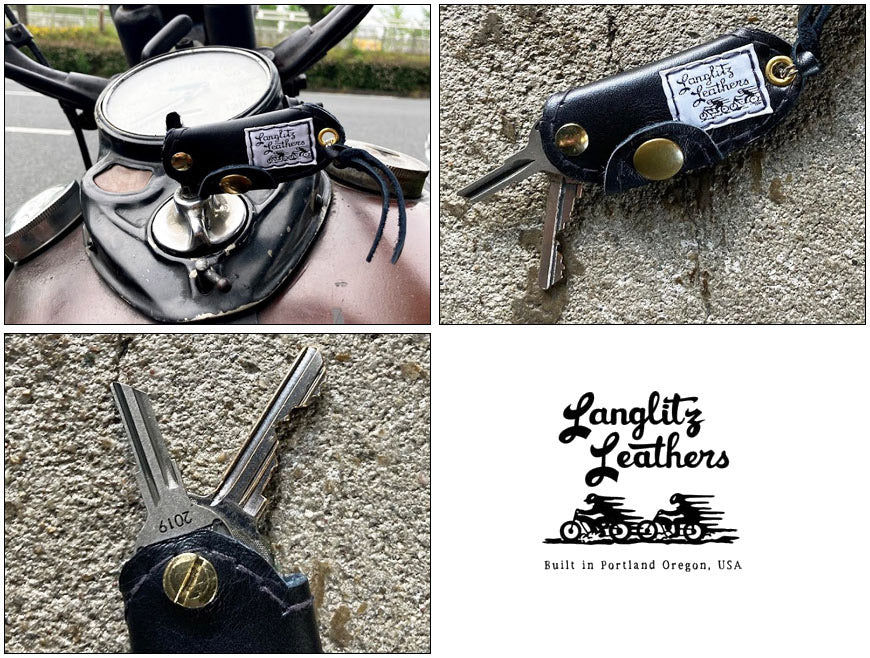 ラングリッツレザーズ Langlitz Leathers レザー キーホルダー Clem Key Holder 牛革