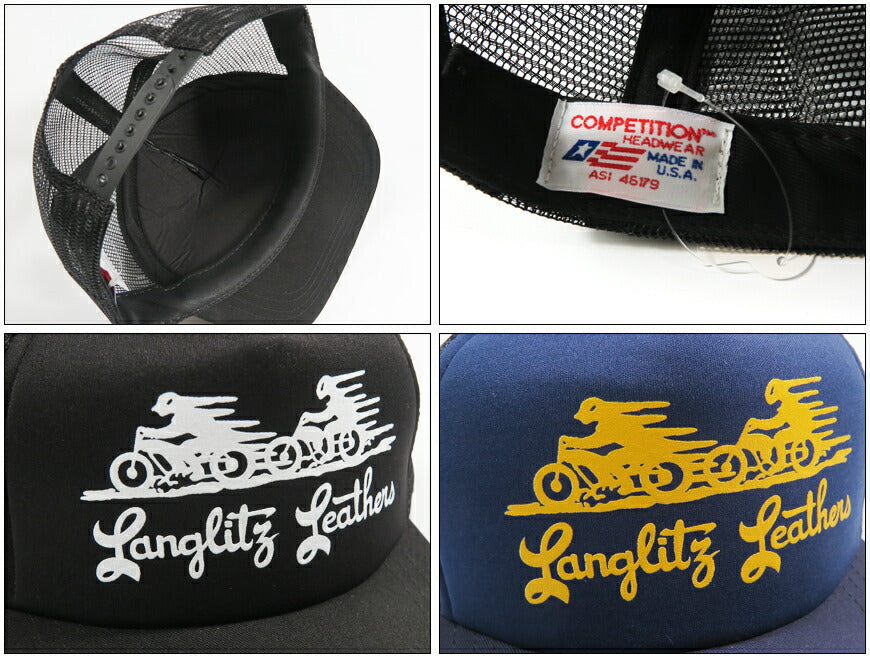 ラングリッツレザーズ Langlitz Leathers Trucker Mesh Cap Type A メッシュ キャップ ロゴ LL-TMC 【2026年春夏新作】