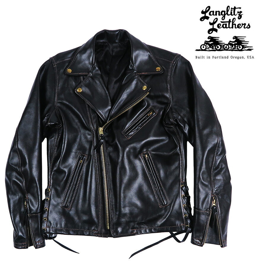 ラングリッツレザーズ Langlitz Leathers ダブル ライダース レザー ジャケット TURN 3 ライト・ウエイト・カウハイド