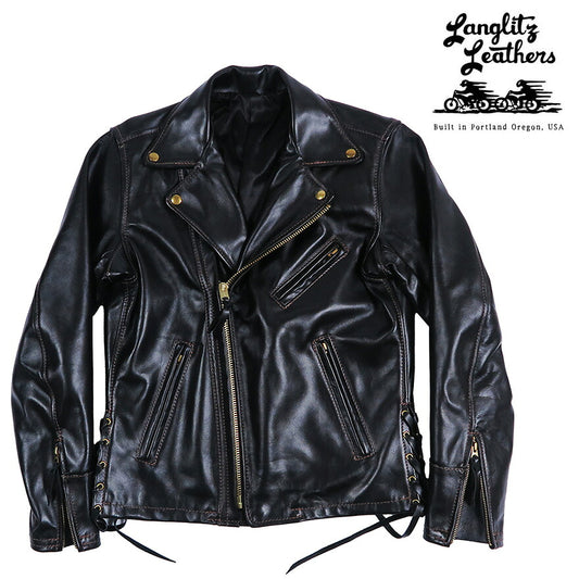 Langlitz Leathers Double Riders Leather Jacket TURN 3 Lightweight Cowhide