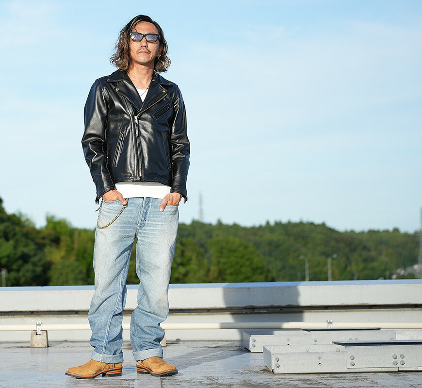 ラングリッツレザーズ Langlitz Leathers ダブル ライダース レザー ジャケット TURN 3 ライト・ウエイト・カウハイド