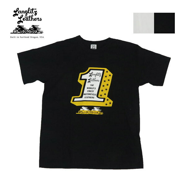 ラングリッツレザーズ Langlitz Leathers Kurzarm T-Shirt Print Hergestellt in Japan LLC-003 LL310