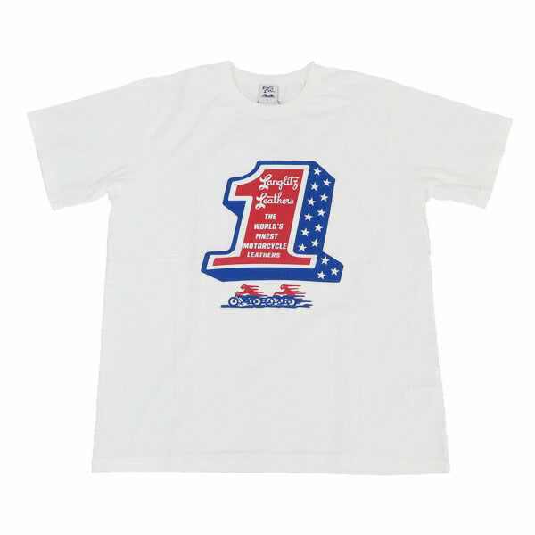 ラングリッツレザーズ Langlitz Leathers Kurzarm T-Shirt Print Hergestellt in Japan LLC-003 LL310