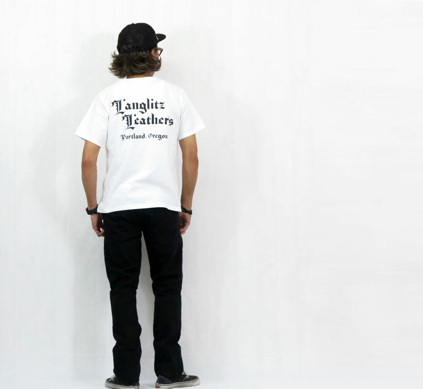 ラングリッツレザーズ Langlitz Leathers 半袖 Tシャツ プリント 日本製 LLC-003 LL311