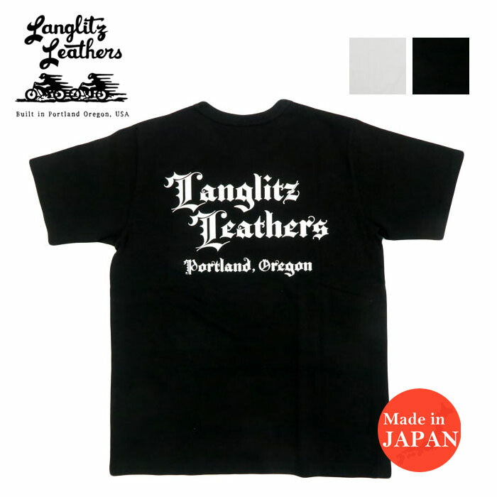 ラングリッツレザーズ Langlitz Leathers 半袖 Tシャツ プリント 日本製 LLC-003 LL311