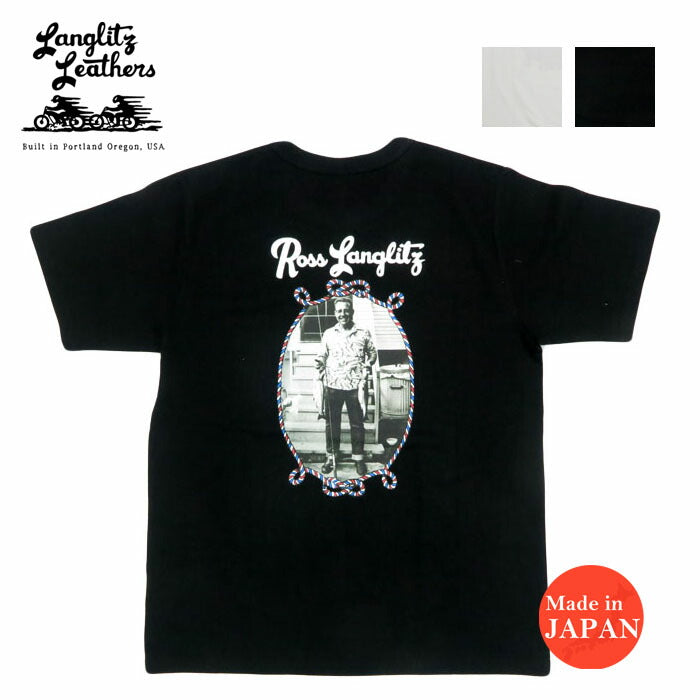 ラングリッツレザーズ  Langlitz Leathers 半袖 Tシャツ プリント 日本製 LLC-003 LL312【2025年春夏新作】
