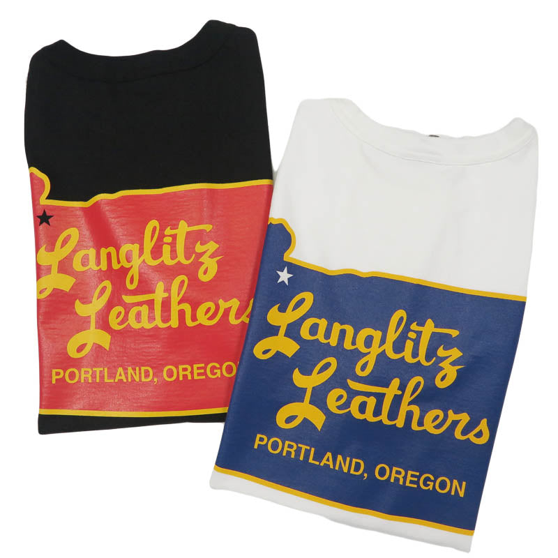 ラングリッツレザーズ Langlitz Leathers 半袖 Tシャツ ロゴプリント 日本製 LLC-003 LL313【2026年春夏新作】