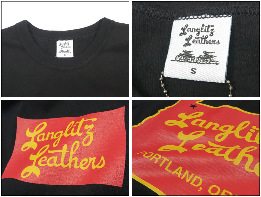 ラングリッツレザーズ Langlitz Leathers 半袖 Tシャツ ロゴプリント 日本製 LLC-003 LL313【2026年春夏新作】