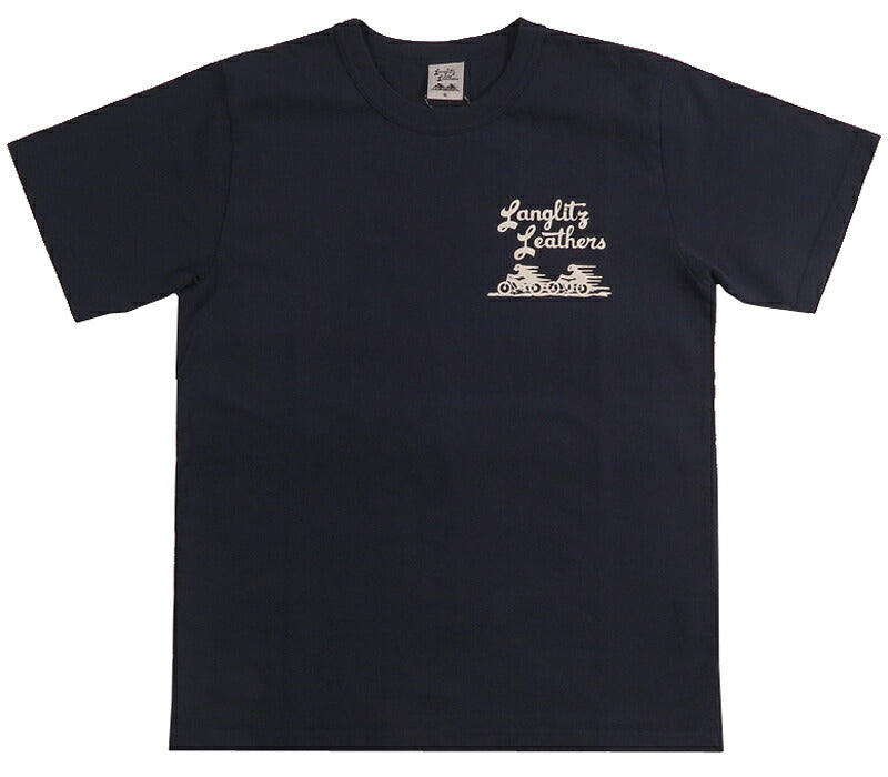 ラングリッツレザーズ Langlitz Leathers 半袖 Tシャツ ロゴプリント 日本製 LLC-003 LL315【2026年春夏新作】