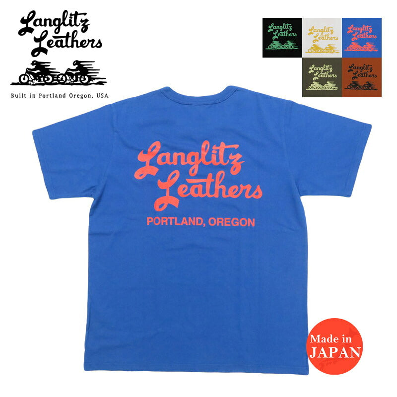 ラングリッツレザーズLanglitzLeathers半袖Tシャツプリント日本製LLC-003TypeA【2025年春夏新作】