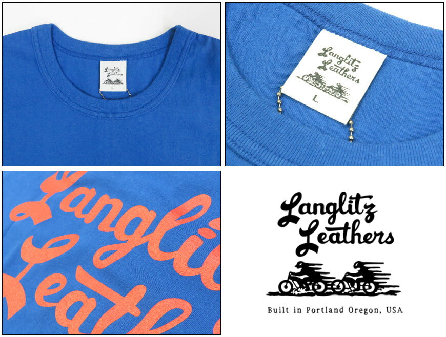 ラングリッツレザーズLanglitzLeathers半袖Tシャツプリント日本製LLC-003TypeA【2025年春夏新作】