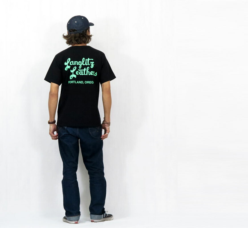 ラングリッツレザーズLanglitzLeathers半袖Tシャツプリント日本製LLC-003TypeA【2025年春夏新作】