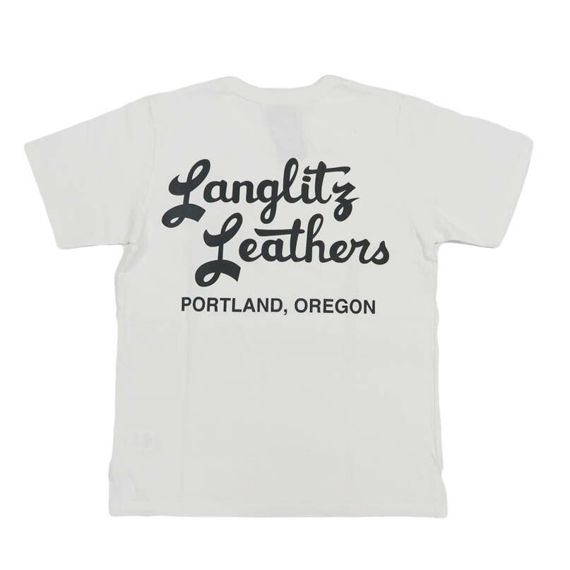 ラングリッツレザーズ Langlitz Leathers 半袖 Tシャツ Type-A BIGロゴプリント 日本製 LLC-003 TYPE A-Big Logo【2026年春夏新作】