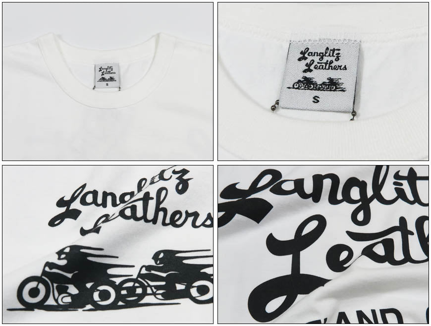 ラングリッツレザーズ Langlitz Leathers 半袖 Tシャツ Type-A BIGロゴプリント 日本製 LLC-003 TYPE A-Big Logo【2026年春夏新作】