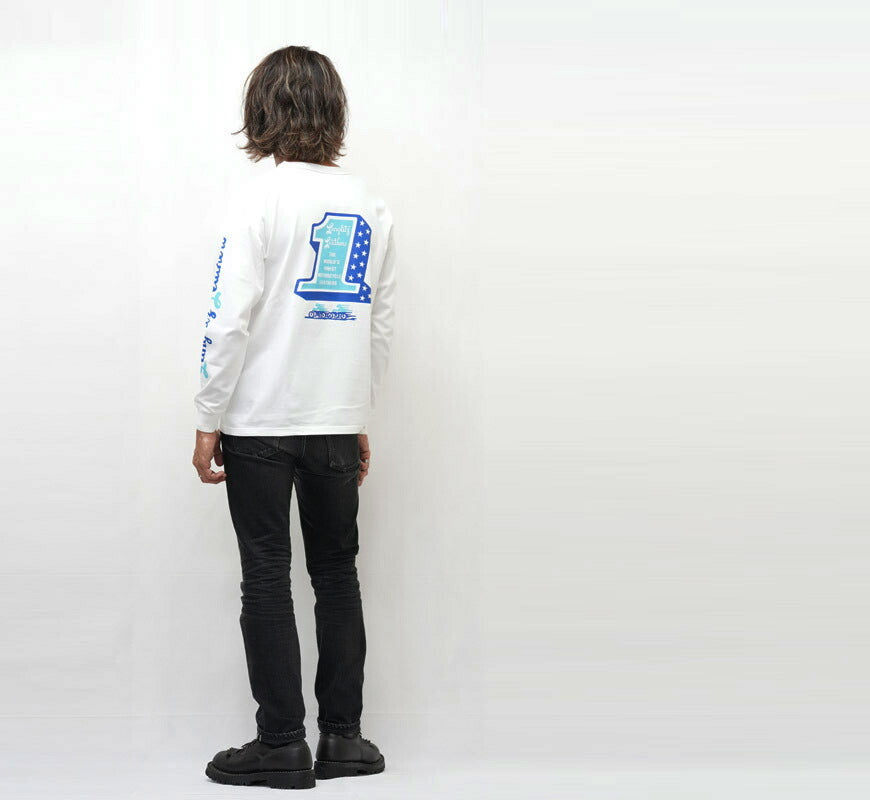 ラングリッツレザーズ Langlitz Leathers เสื้อยืดแขนยาวพิมพ์โลโก้ ผลิตในญี่ปุ่น LLC-004 LL310