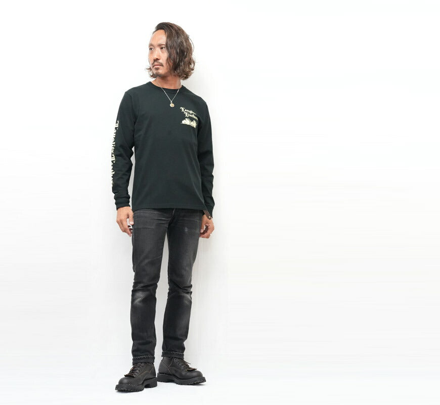 ラングリッツレザーズ Langlitz Leathers 長袖 Tシャツ ロゴプリント 日本製 LLC-004 LL311