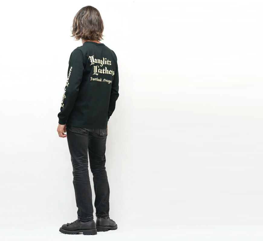 ラングリッツレザーズ Langlitz Leathers 長袖 Tシャツ ロゴプリント 日本製 LLC-004 LL311