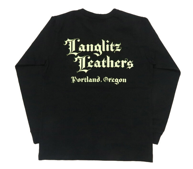 ラングリッツレザーズ Langlitz Leathers 長袖 Tシャツ ロゴプリント 日本製 LLC-004 LL311