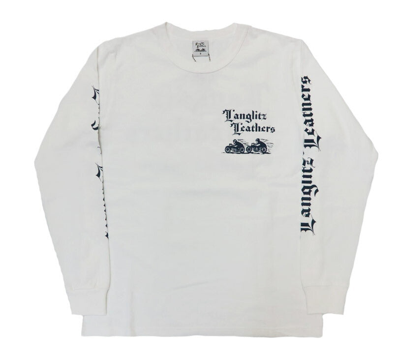 ラングリッツレザーズ Langlitz Leathers 長袖 Tシャツ ロゴプリント 日本製 LLC-004 LL311