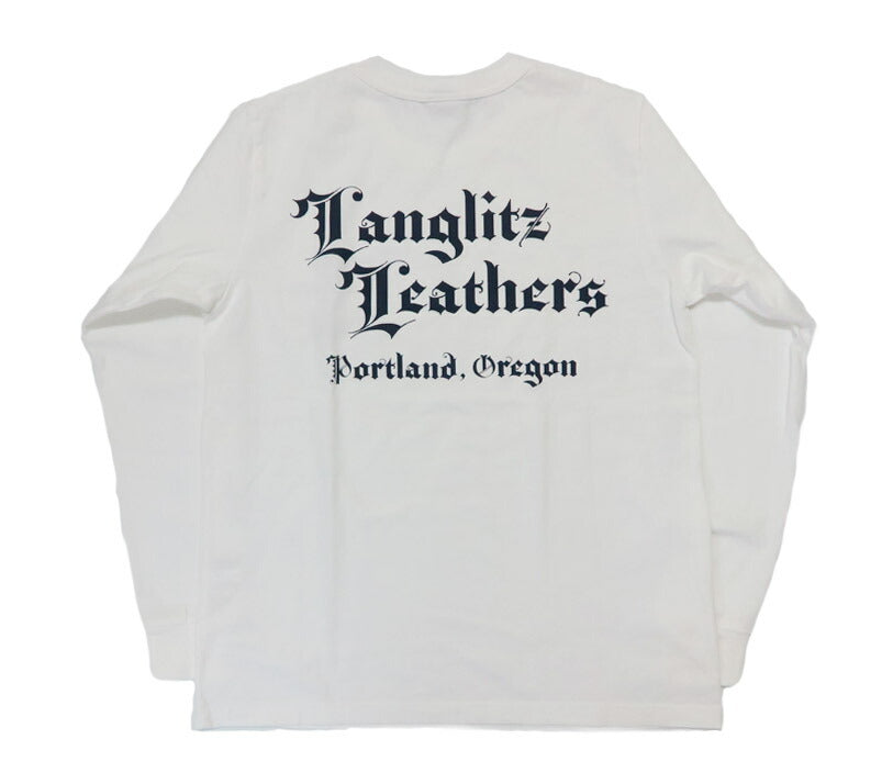 ラングリッツレザーズ Langlitz Leathers 長袖 Tシャツ ロゴプリント 日本製 LLC-004 LL311