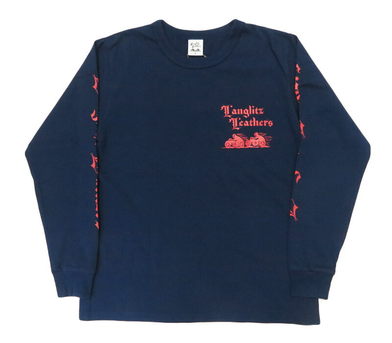 ラングリッツレザーズ Langlitz Leathers 長袖 Tシャツ ロゴプリント 日本製 LLC-004 LL311