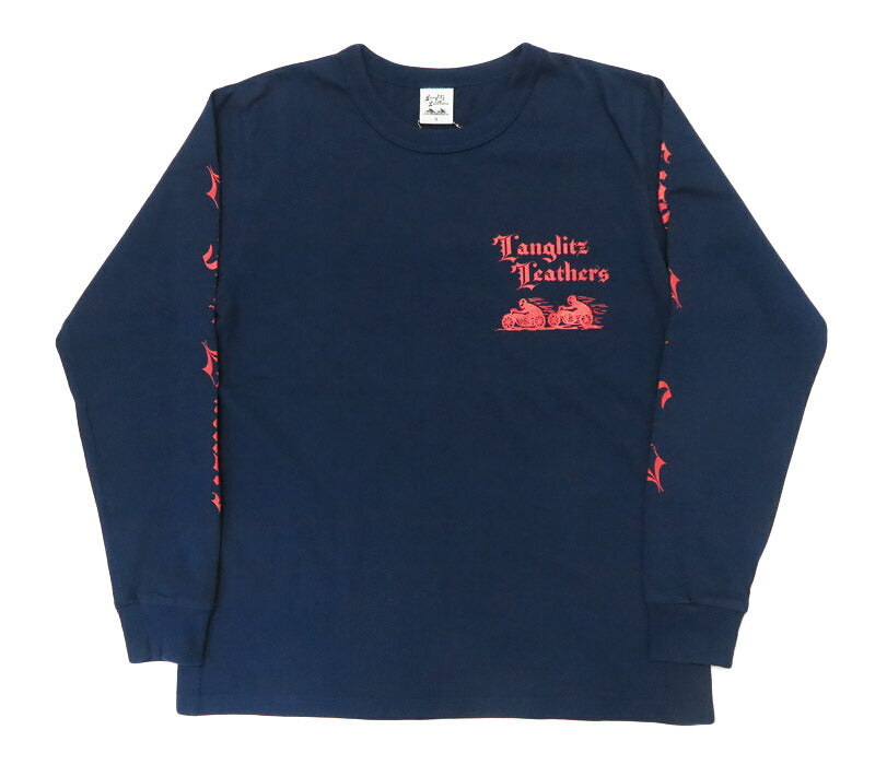 ラングリッツレザーズ Langlitz Leathers 長袖 Tシャツ 47 ロゴプリント 日本製 LLC-004 LL315【2026年秋冬新作】