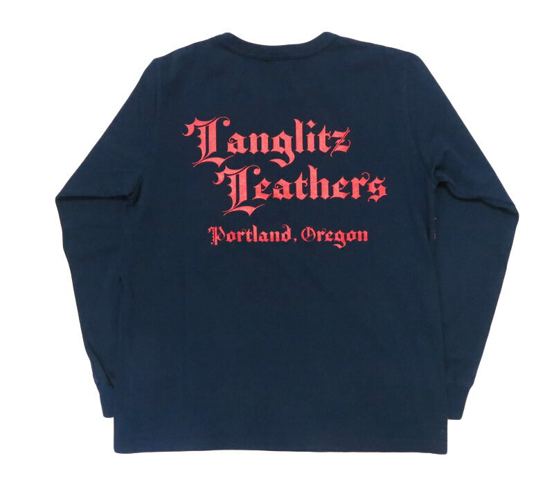 ラングリッツレザーズ Langlitz Leathers 長袖 Tシャツ ロゴプリント 日本製 LLC-004 LL311