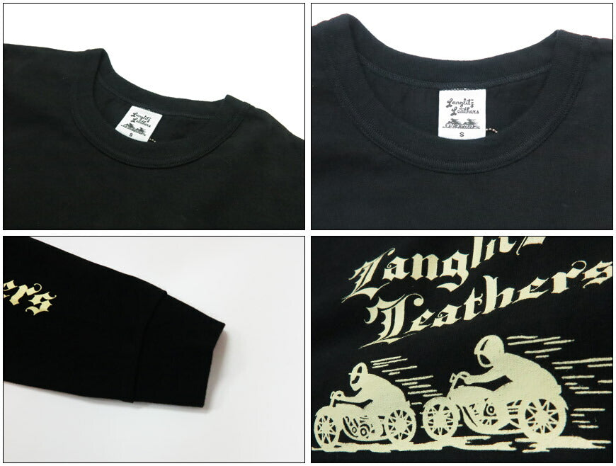 ラングリッツレザーズ Langlitz Leathers 長袖 Tシャツ ロゴプリント 日本製 LLC-004 LL311