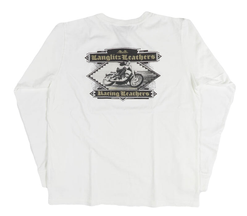 ラングリッツレザーズ Langlitz Leathers 長袖 Tシャツ グラフィックプリント 日本製 LLC-004 LL317【2026年秋冬新作】
