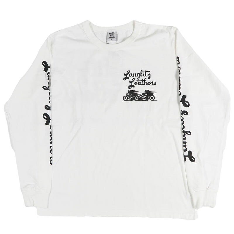 ラングリッツレザーズ Langlitz Leathers 長袖 Tシャツ TypeA  Bigロゴプリント 日本製 LLC-004 TypeA Big Logo【2026年秋冬新作】