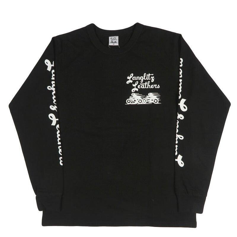 ラングリッツレザーズ Langlitz Leathers 長袖 Tシャツ TypeA  Bigロゴプリント 日本製 LLC-004 TypeA Big Logo【2026年秋冬新作】