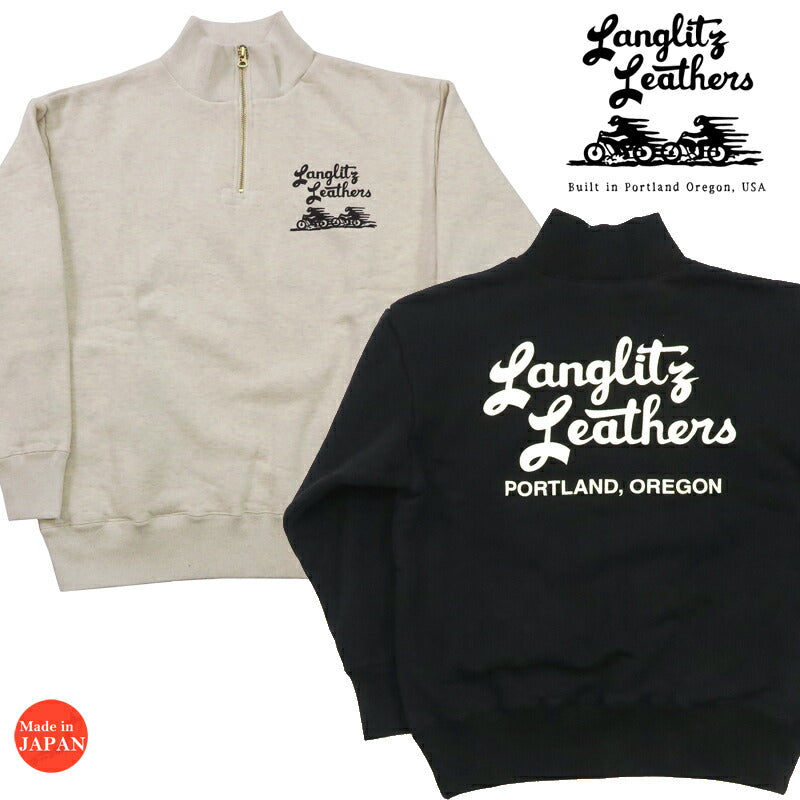 Langlitz Leathers Halbzip Sweatshirt Sweatshirt LLC-010 Typ A