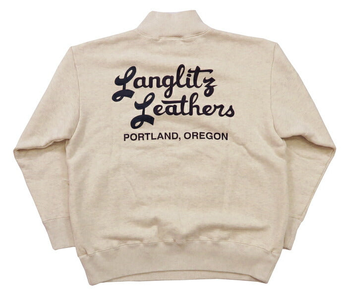 Langlitz Leathers Halbzip Sweatshirt Sweatshirt LLC-010 Typ A