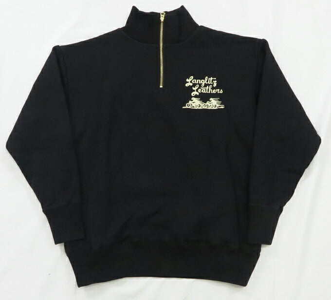 Langlitz Leathers Halbzip Sweatshirt Sweatshirt LLC-010 Typ A